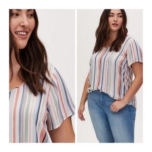 torrid | Super Posh | Abbey Gauze Button Back Blouse | Size 2 (2xl)